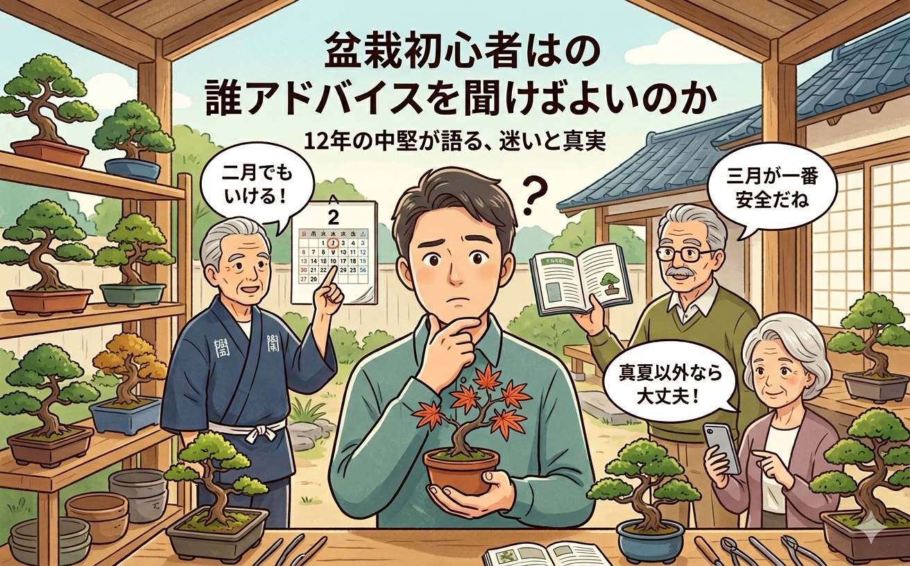 盆栽初心者は誰のアドバイスを聞けばよいのか