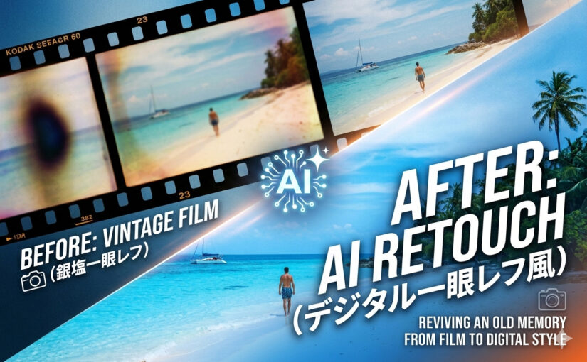 AIに銀塩一眼レフで撮った写真をデジタル一眼レフ風にレタッチしてもらう